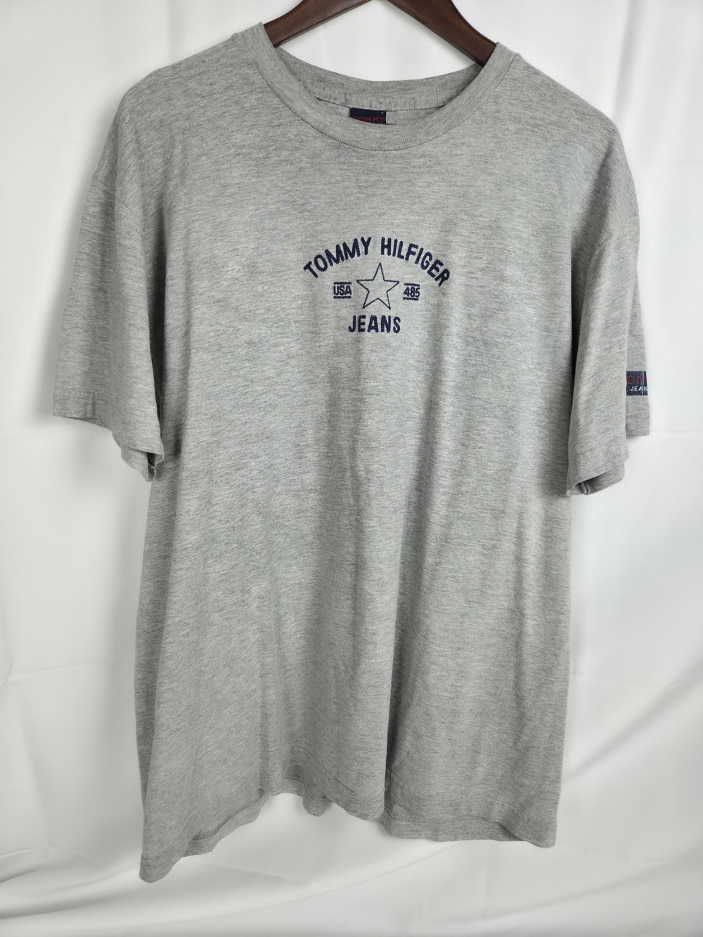 Tommy Hilfiger Gray Logo Crewneck T-Shirt..excellent Condition.